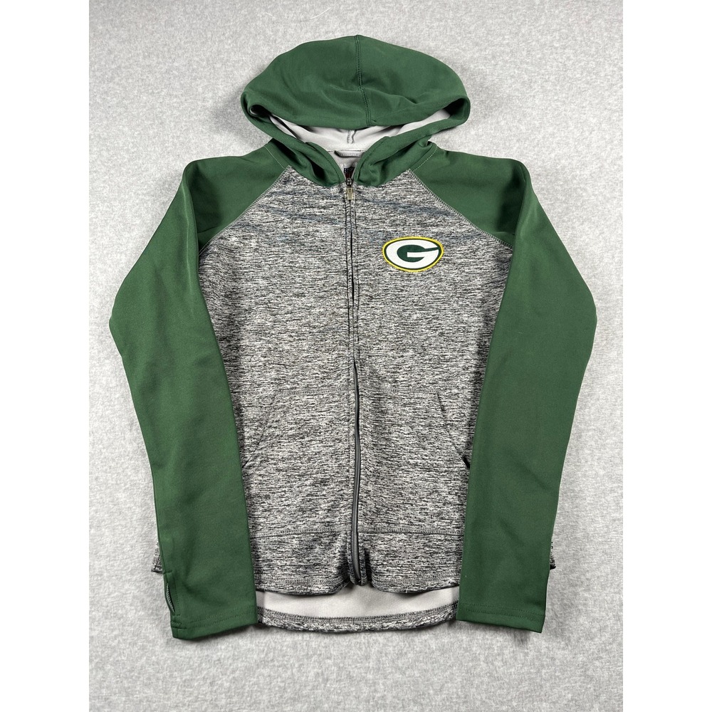 NFL Team Apparel Green Bay Packers Full Zip Hoodie Women S Green Gameday